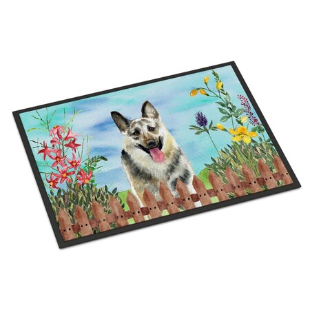 Carolines Treasures East-European Shepherd Spring Indoor or Outdoor Mat - 18 x 27 in. CK1211MAT